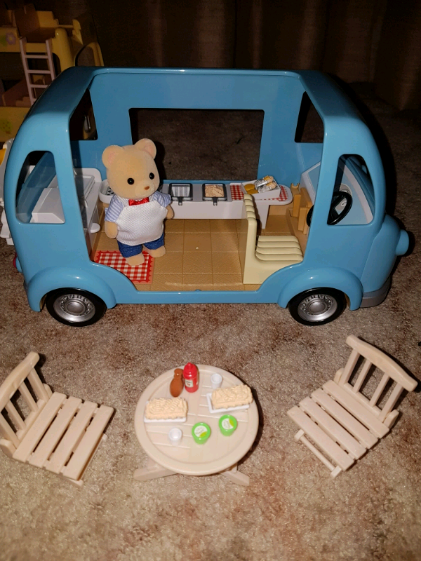 sylvanian families fish and chip van